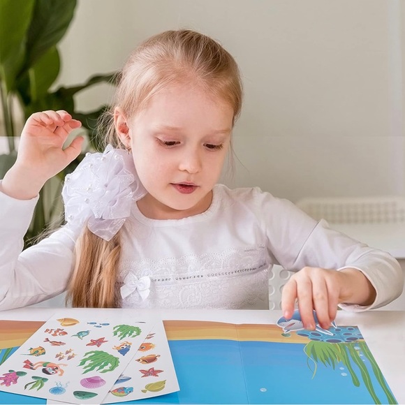 5 Piece set Reusable Sticker Book - Picture 4 of 6